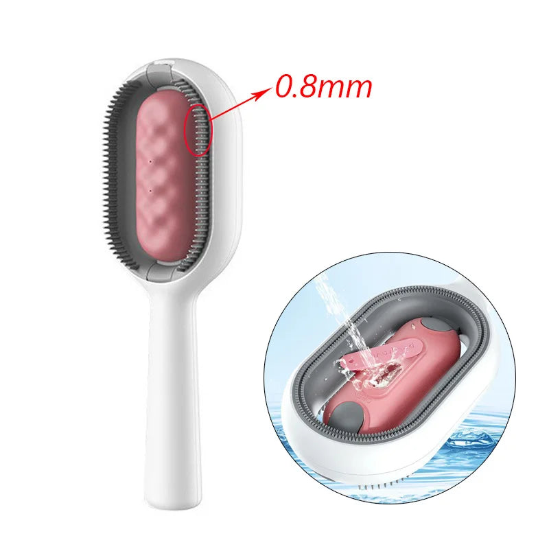 Double Sided Hair Removal Brushes for Cat Dog Pet Grooming Comb with Wipes Kitten Brush Gato Accesorios Artículos Para Mascotas